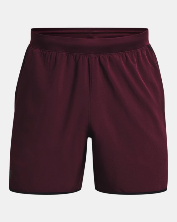 Men's UA HIIT Woven 6" Shorts, Maroon, pdpMainDesktop image number 5